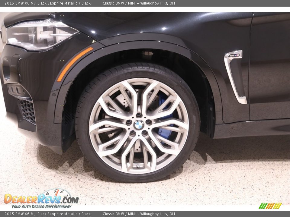 2015 BMW X6 M Black Sapphire Metallic / Black Photo #27