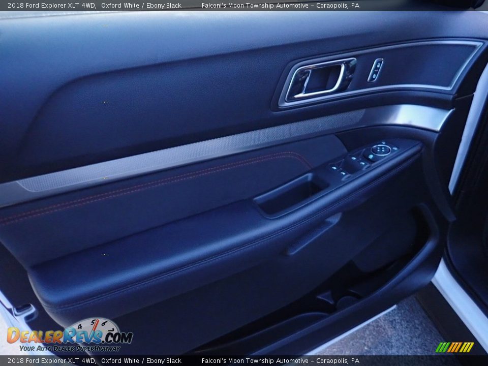 2018 Ford Explorer XLT 4WD Oxford White / Ebony Black Photo #19
