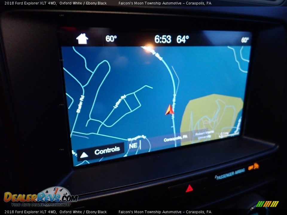 2018 Ford Explorer XLT 4WD Oxford White / Ebony Black Photo #21