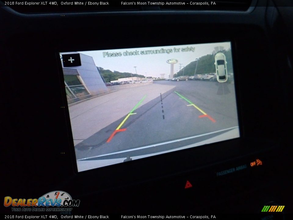 2018 Ford Explorer XLT 4WD Oxford White / Ebony Black Photo #25