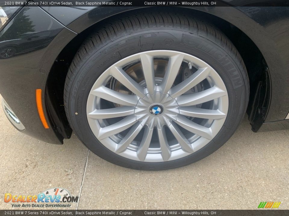 2021 BMW 7 Series 740i xDrive Sedan Black Sapphire Metallic / Cognac Photo #5