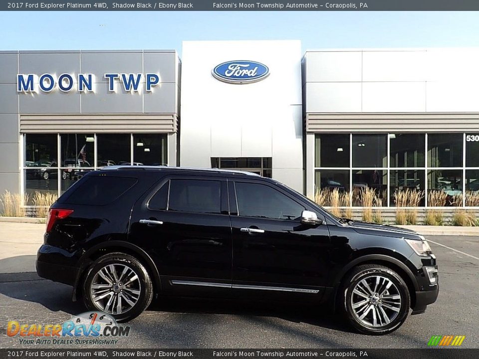 2017 Ford Explorer Platinum 4WD Shadow Black / Ebony Black Photo #1