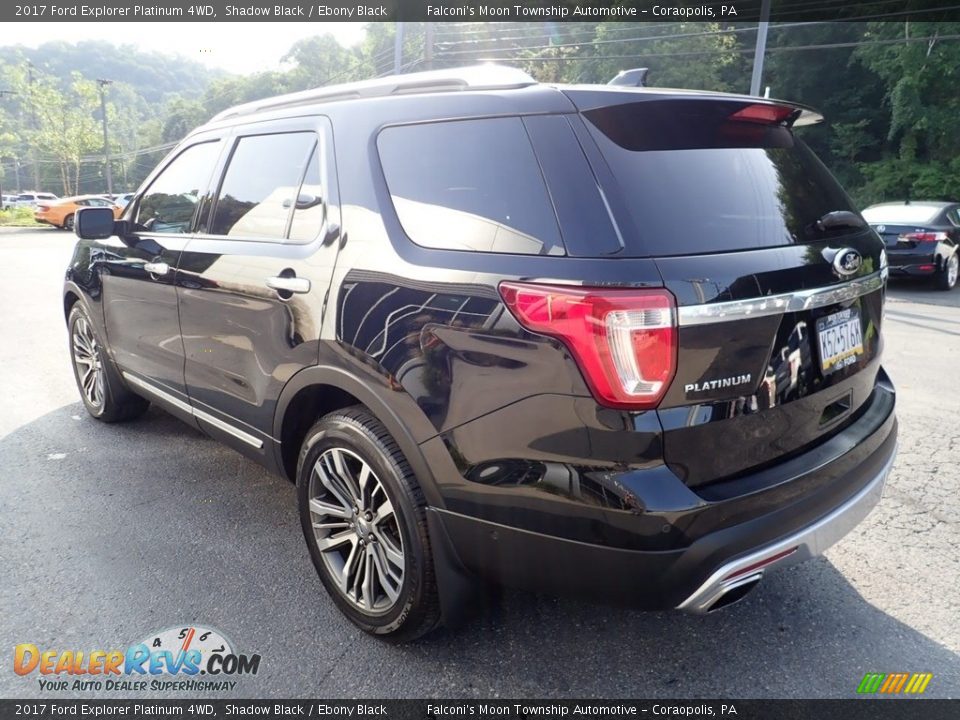 2017 Ford Explorer Platinum 4WD Shadow Black / Ebony Black Photo #5