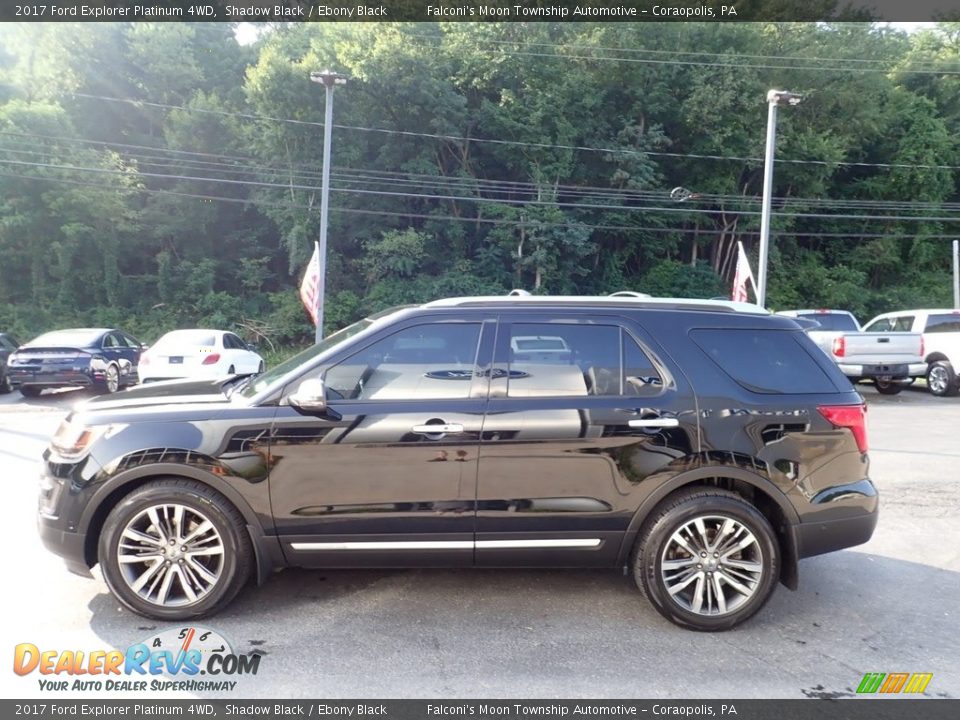 2017 Ford Explorer Platinum 4WD Shadow Black / Ebony Black Photo #6