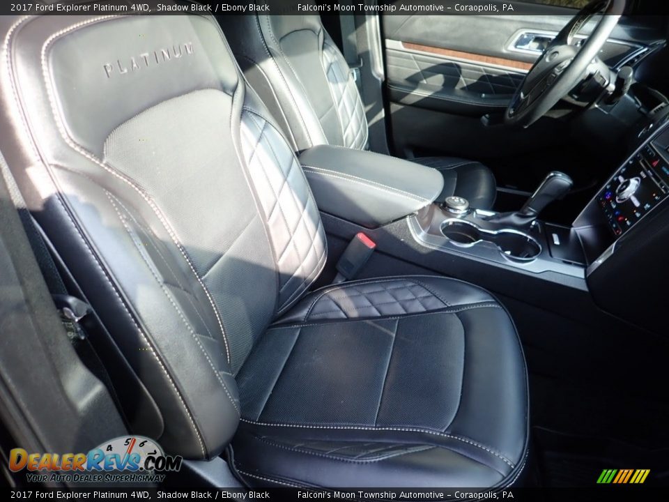2017 Ford Explorer Platinum 4WD Shadow Black / Ebony Black Photo #11