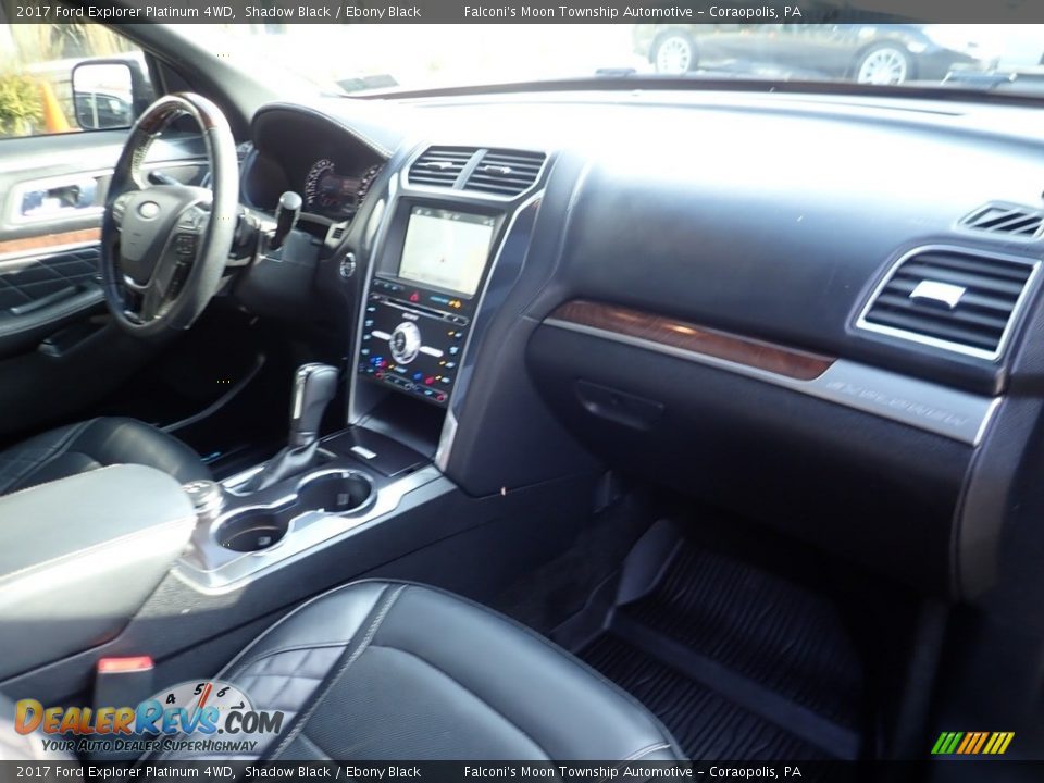 2017 Ford Explorer Platinum 4WD Shadow Black / Ebony Black Photo #12