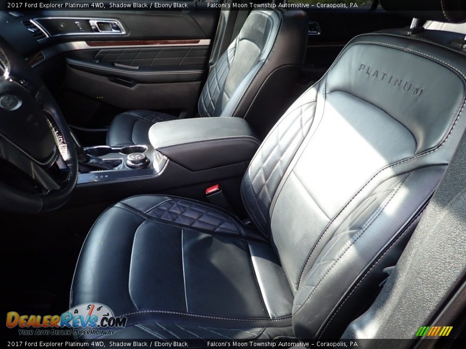 2017 Ford Explorer Platinum 4WD Shadow Black / Ebony Black Photo #16