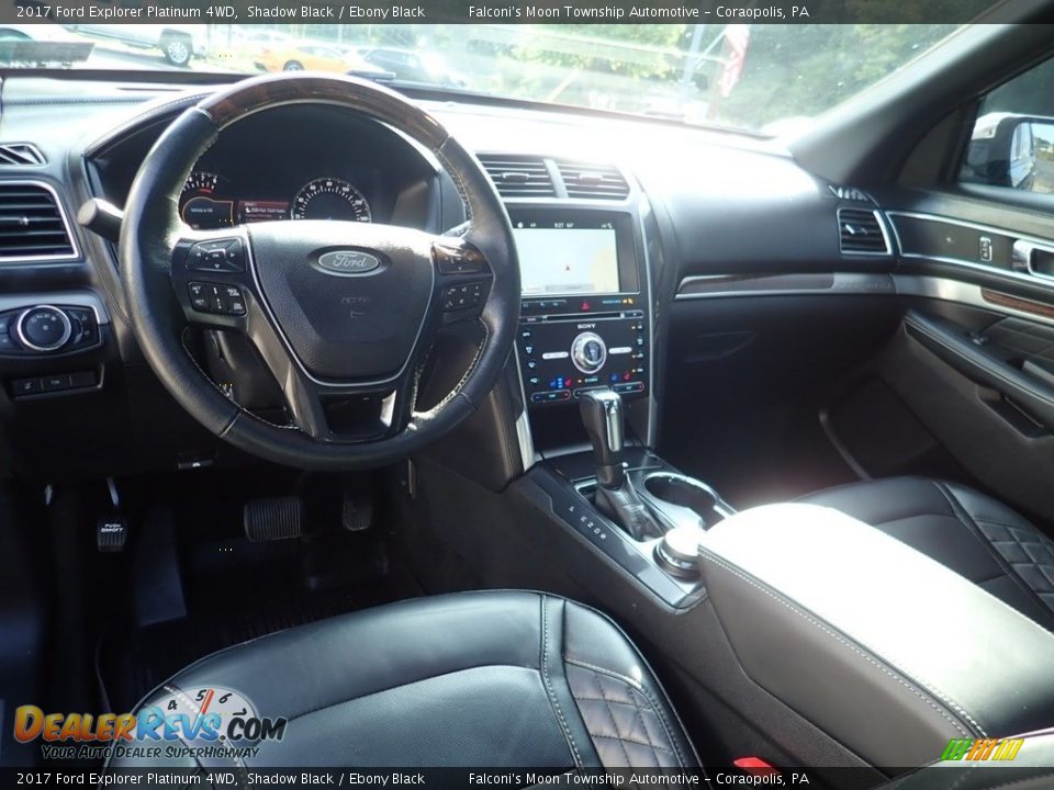 2017 Ford Explorer Platinum 4WD Shadow Black / Ebony Black Photo #18