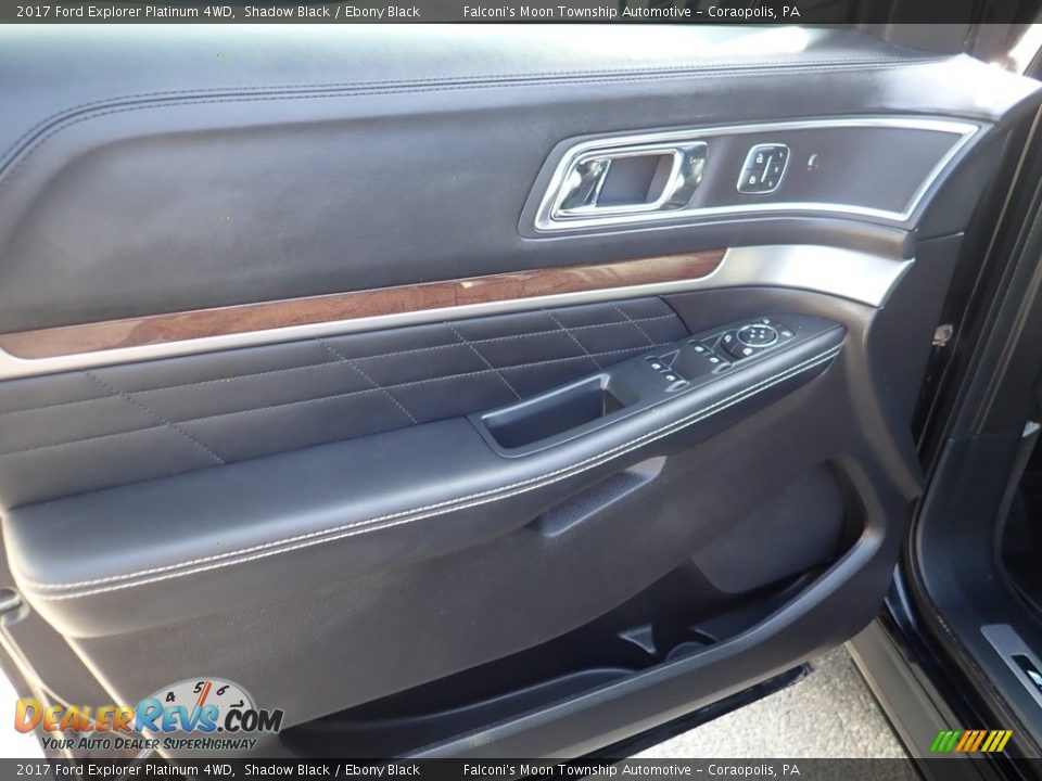 2017 Ford Explorer Platinum 4WD Shadow Black / Ebony Black Photo #19