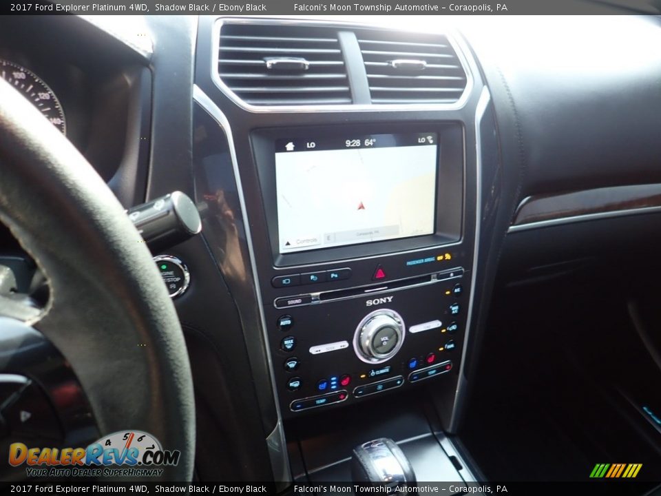 2017 Ford Explorer Platinum 4WD Shadow Black / Ebony Black Photo #22