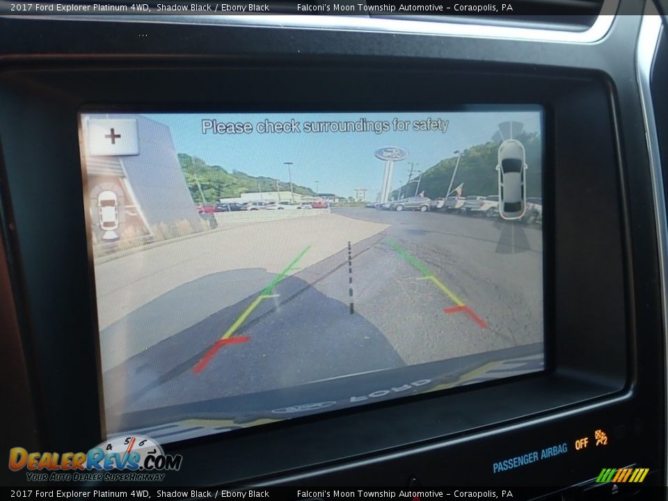 2017 Ford Explorer Platinum 4WD Shadow Black / Ebony Black Photo #25