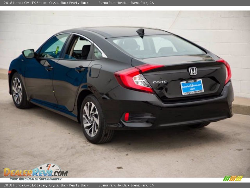 2018 Honda Civic EX Sedan Crystal Black Pearl / Black Photo #2