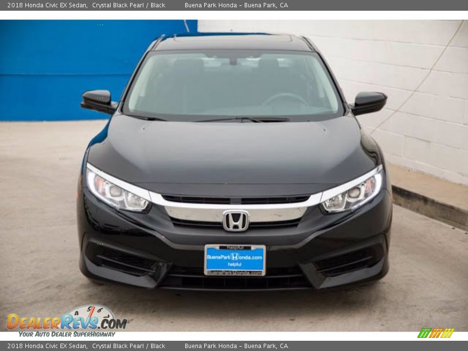 2018 Honda Civic EX Sedan Crystal Black Pearl / Black Photo #7