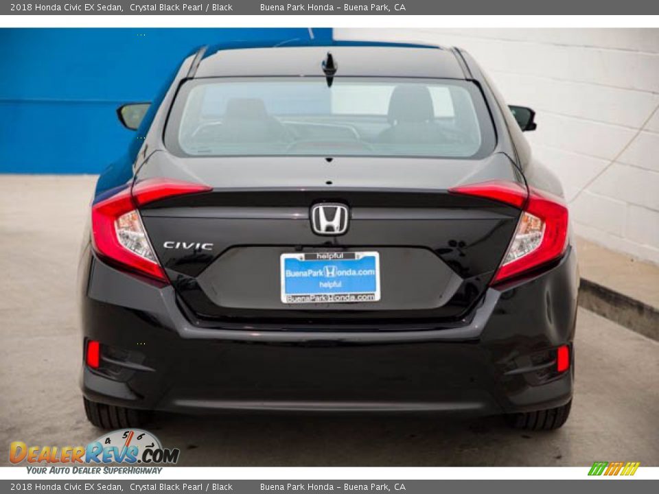 2018 Honda Civic EX Sedan Crystal Black Pearl / Black Photo #11