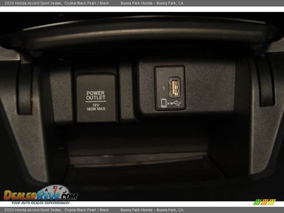 2020 Honda Accord Sport Sedan Crystal Black Pearl / Black Photo #28
