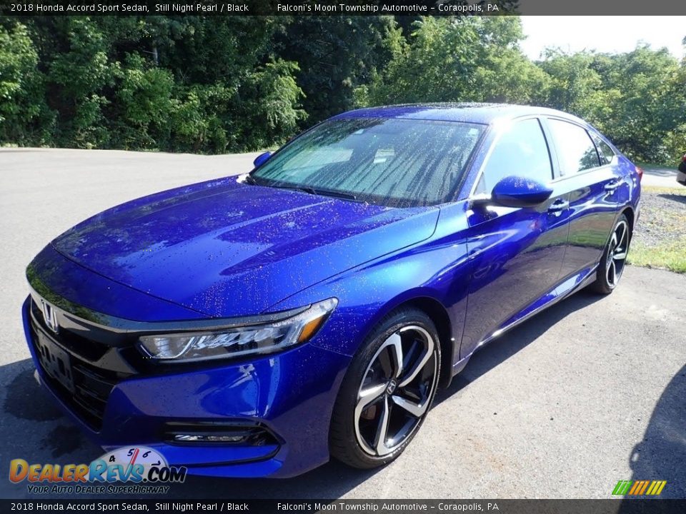 2018 Honda Accord Sport Sedan Still Night Pearl / Black Photo #1
