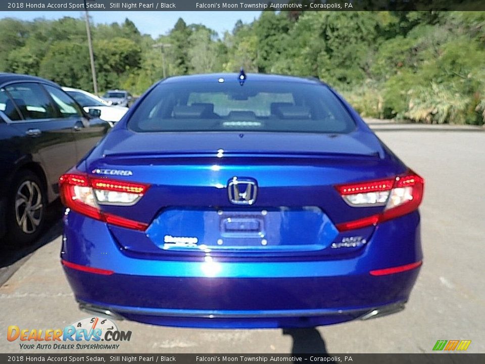 2018 Honda Accord Sport Sedan Still Night Pearl / Black Photo #3
