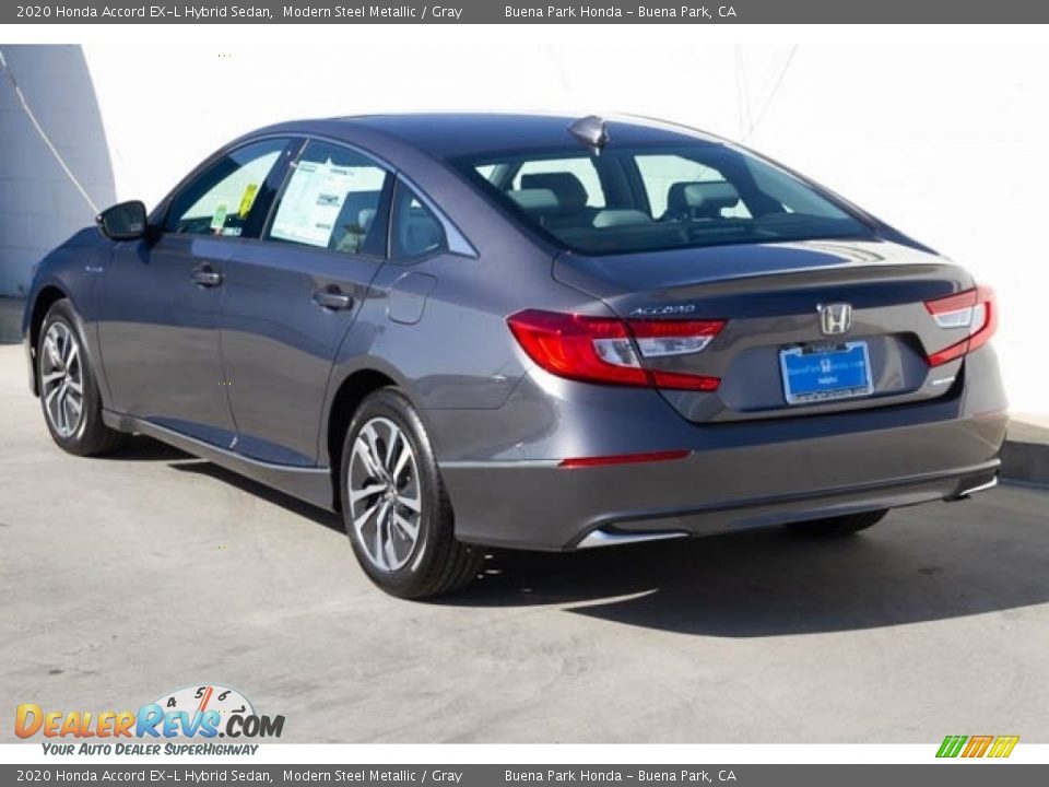 2020 Honda Accord EX-L Hybrid Sedan Modern Steel Metallic / Gray Photo #2