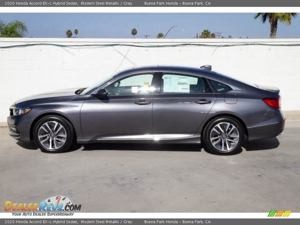 2020 Honda Accord EX-L Hybrid Sedan Modern Steel Metallic / Gray Photo #4