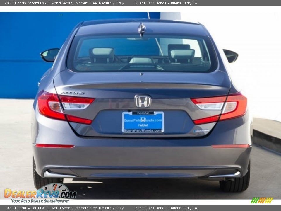 2020 Honda Accord EX-L Hybrid Sedan Modern Steel Metallic / Gray Photo #5