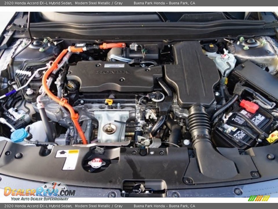 2020 Honda Accord EX-L Hybrid Sedan Modern Steel Metallic / Gray Photo #9