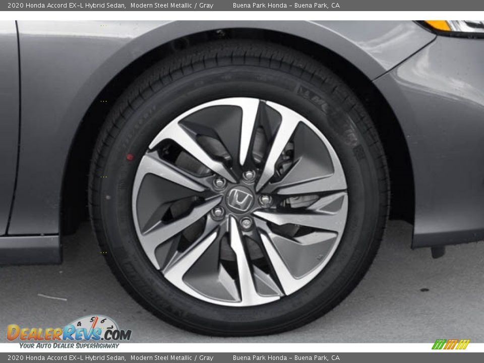 2020 Honda Accord EX-L Hybrid Sedan Modern Steel Metallic / Gray Photo #13