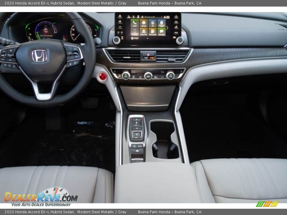 2020 Honda Accord EX-L Hybrid Sedan Modern Steel Metallic / Gray Photo #17