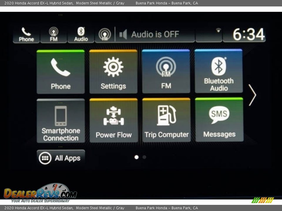 2020 Honda Accord EX-L Hybrid Sedan Modern Steel Metallic / Gray Photo #18