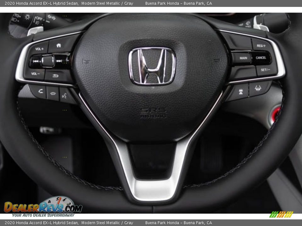2020 Honda Accord EX-L Hybrid Sedan Modern Steel Metallic / Gray Photo #19