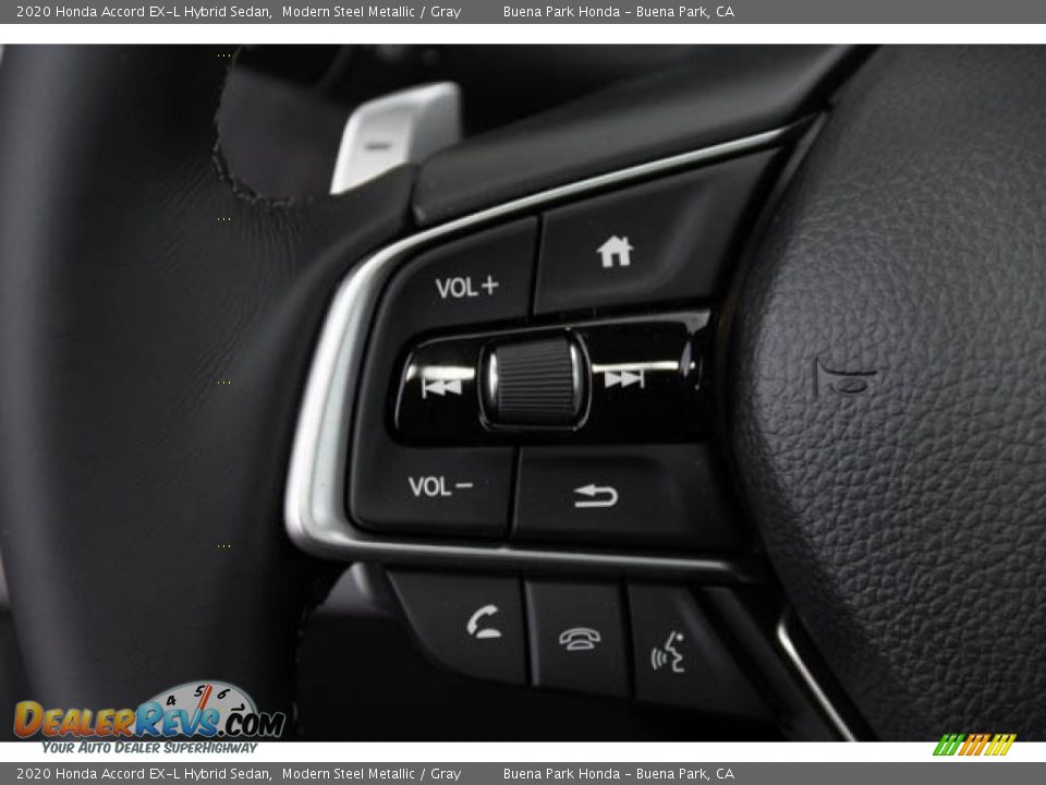2020 Honda Accord EX-L Hybrid Sedan Modern Steel Metallic / Gray Photo #20