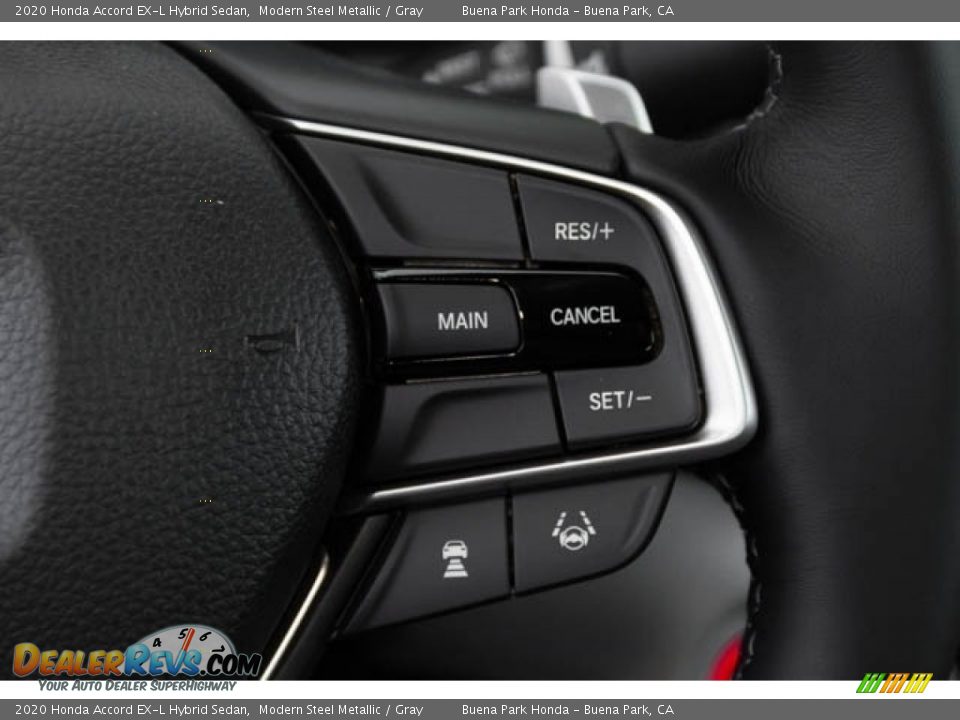 2020 Honda Accord EX-L Hybrid Sedan Modern Steel Metallic / Gray Photo #21