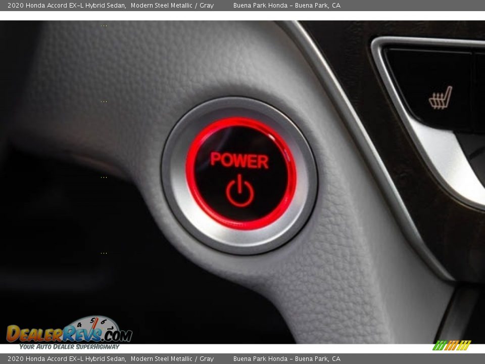 2020 Honda Accord EX-L Hybrid Sedan Modern Steel Metallic / Gray Photo #22