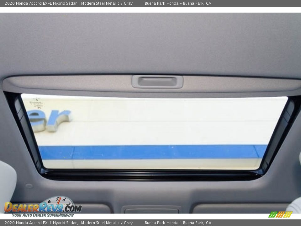 2020 Honda Accord EX-L Hybrid Sedan Modern Steel Metallic / Gray Photo #25