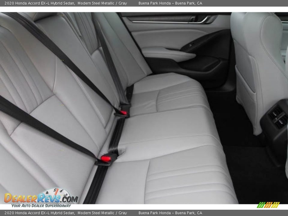 2020 Honda Accord EX-L Hybrid Sedan Modern Steel Metallic / Gray Photo #28