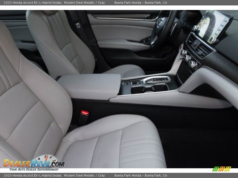 2020 Honda Accord EX-L Hybrid Sedan Modern Steel Metallic / Gray Photo #30