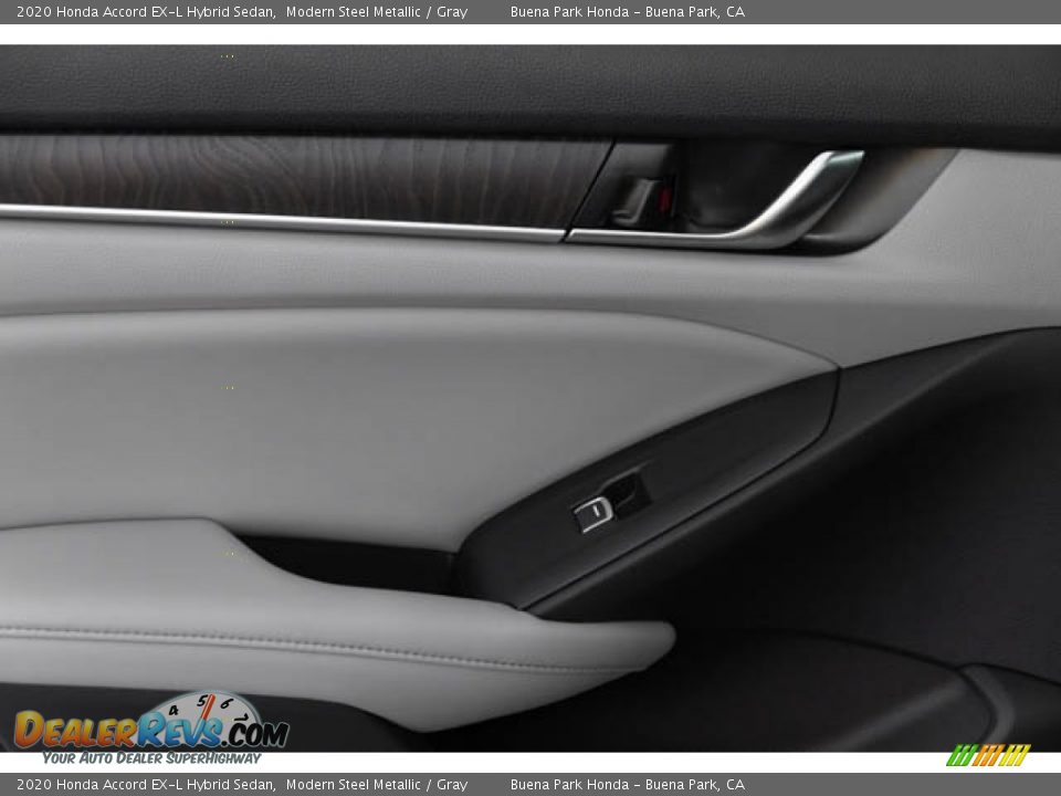 2020 Honda Accord EX-L Hybrid Sedan Modern Steel Metallic / Gray Photo #35