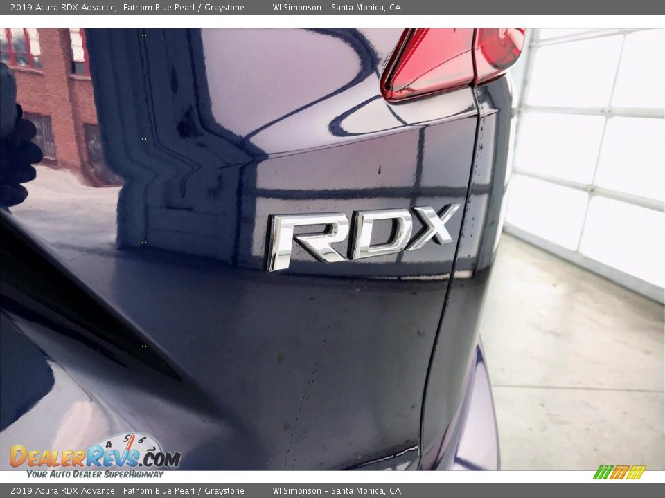 2019 Acura RDX Advance Fathom Blue Pearl / Graystone Photo #7