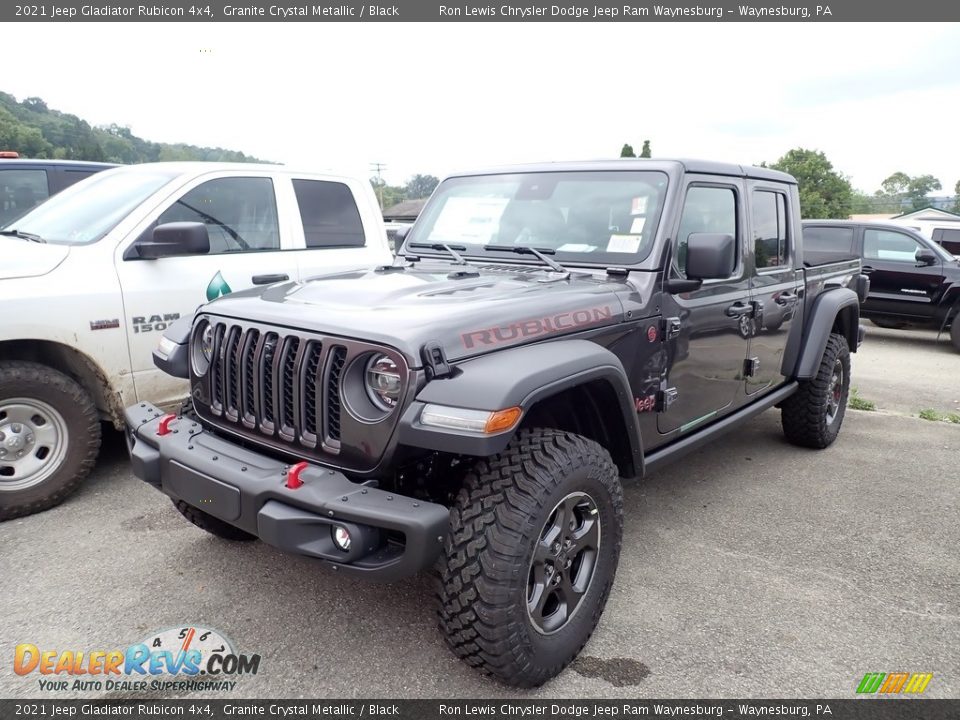 Front 3/4 View of 2021 Jeep Gladiator Rubicon 4x4 Photo #1