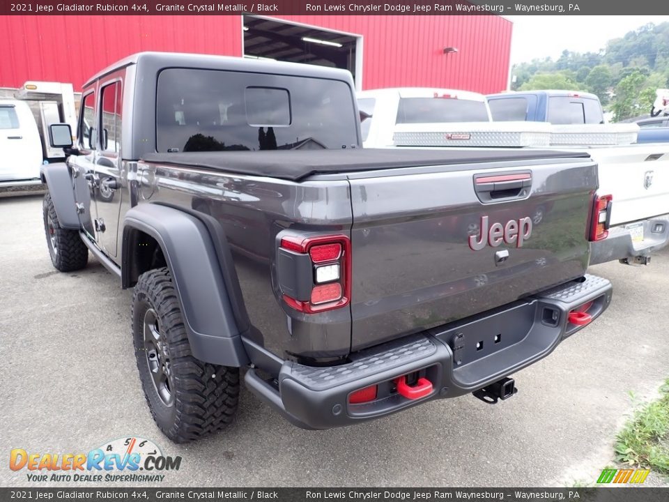 2021 Jeep Gladiator Rubicon 4x4 Granite Crystal Metallic / Black Photo #3