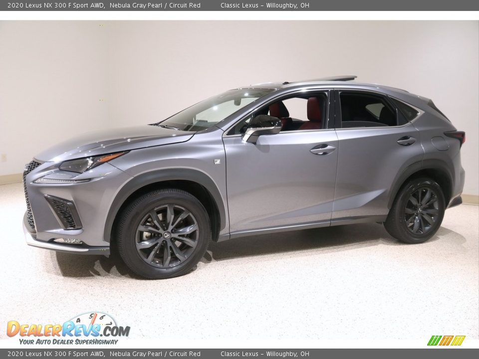 Nebula Gray Pearl 2020 Lexus NX 300 F Sport AWD Photo #3