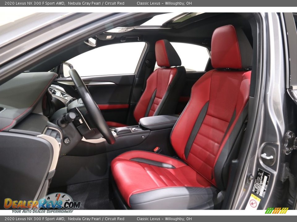 Circuit Red Interior - 2020 Lexus NX 300 F Sport AWD Photo #5