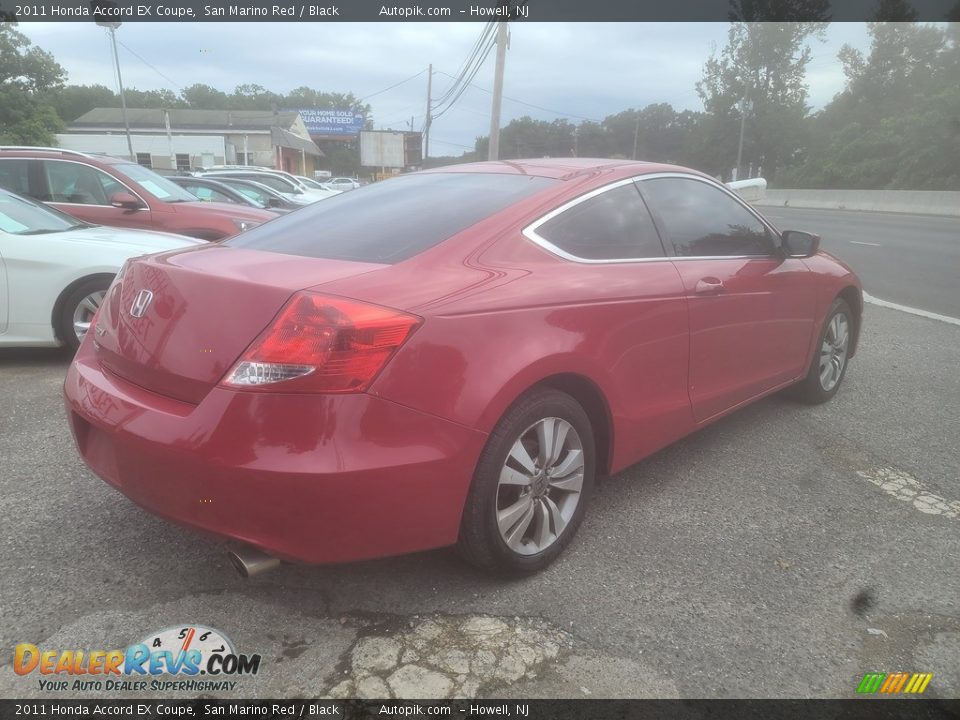 2011 Honda Accord EX Coupe San Marino Red / Black Photo #3