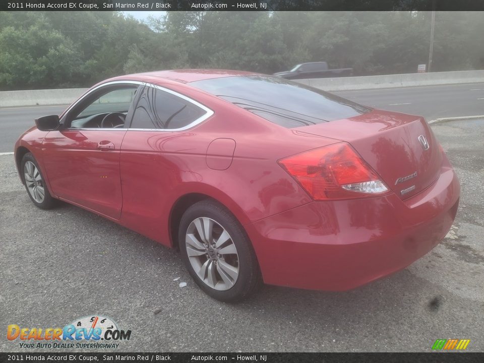 2011 Honda Accord EX Coupe San Marino Red / Black Photo #5