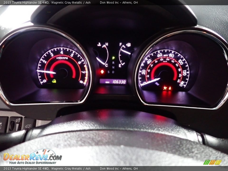 2013 Toyota Highlander SE 4WD Magnetic Gray Metallic / Ash Photo #28