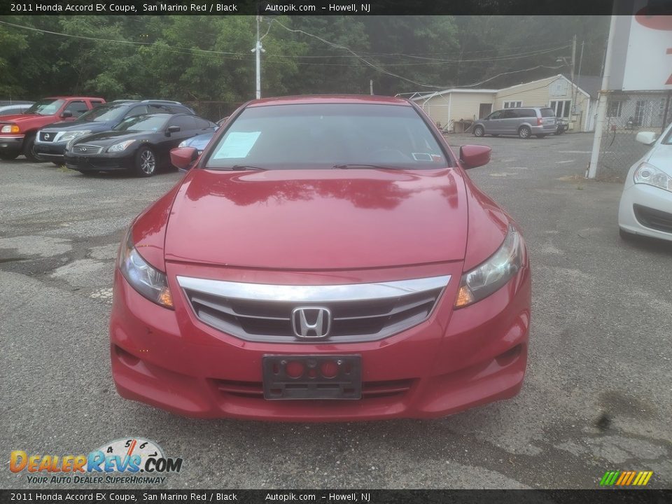 2011 Honda Accord EX Coupe San Marino Red / Black Photo #7