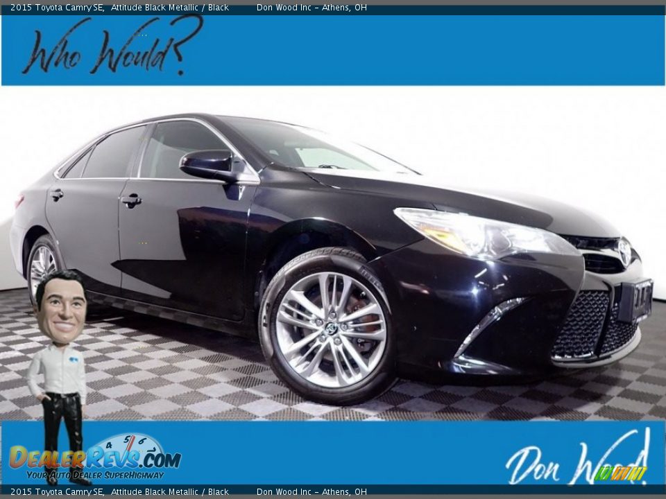 2015 Toyota Camry SE Attitude Black Metallic / Black Photo #1