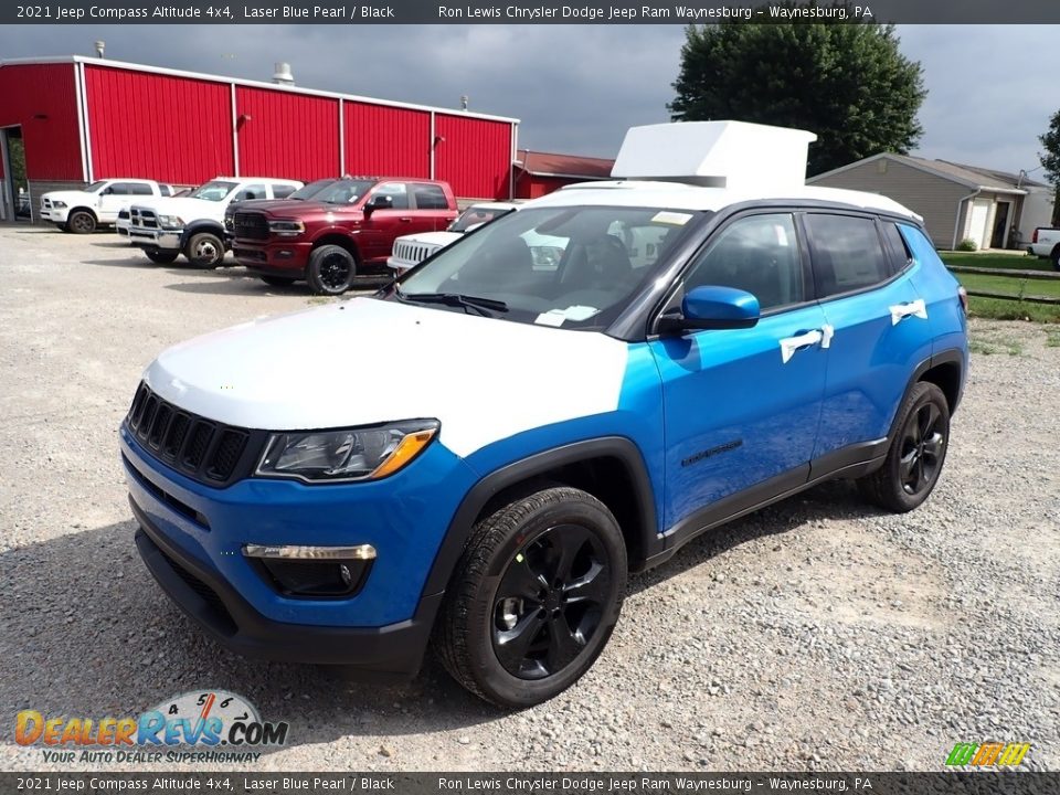 2021 Jeep Compass Altitude 4x4 Laser Blue Pearl / Black Photo #1