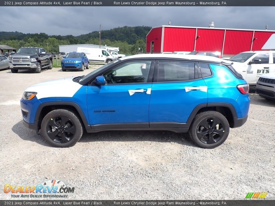 2021 Jeep Compass Altitude 4x4 Laser Blue Pearl / Black Photo #3