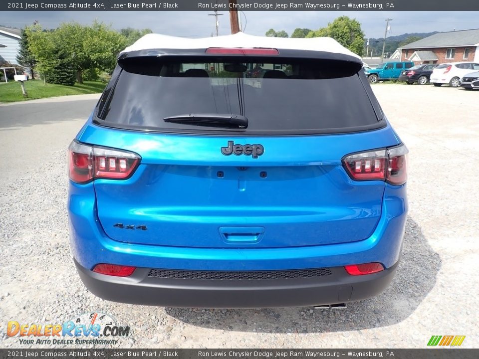 2021 Jeep Compass Altitude 4x4 Laser Blue Pearl / Black Photo #5