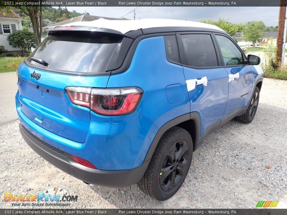 2021 Jeep Compass Altitude 4x4 Laser Blue Pearl / Black Photo #6